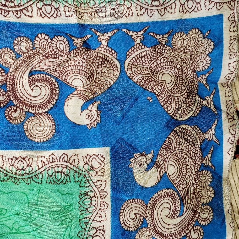 Darn Good Yarn Sari Silk Wrap Skirt Tea Goddess - Picture 9 of 16